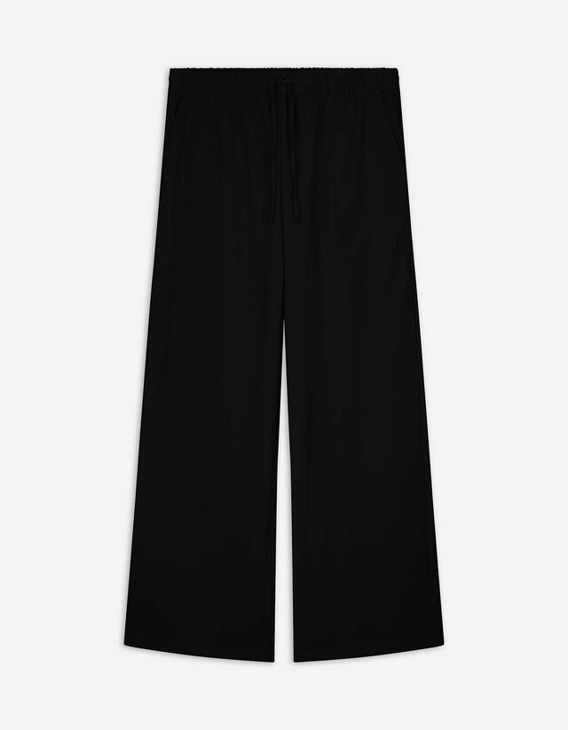 Broek - Elastische band - zwart