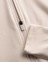 Sweatjacke - Soft-Touch - Beige