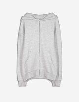 Felpa aperta - Loose Fit - grigio chiaro