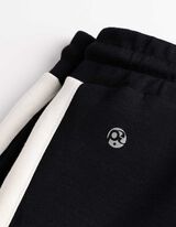 Jogger pants - Contrasterende inzetten - zwart