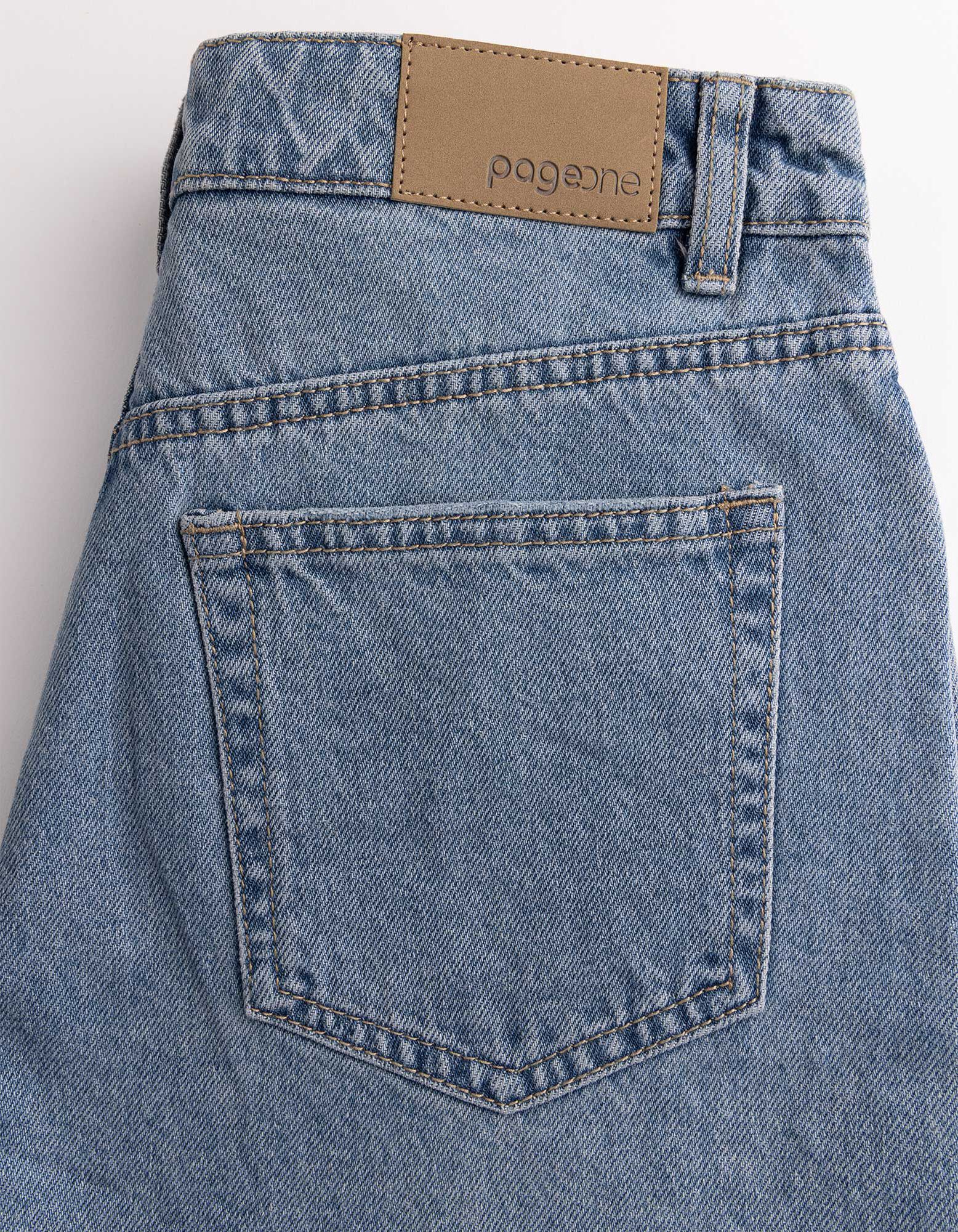 Jeansshorts - Regular Fit - blau