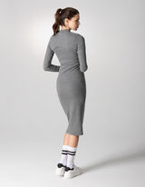 Jurk - Cut-outs - grijs