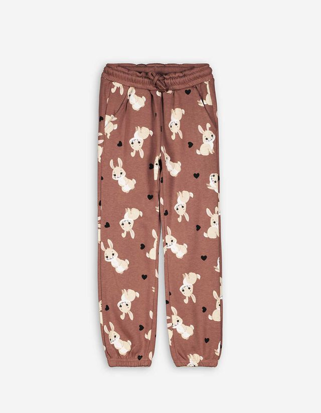 Joggingbroek - Relaxed fit - lichtbruin