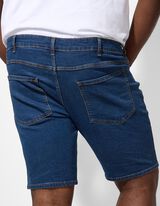 Džínové šortky - Rovný střih Straight Fit - tmave modra