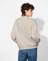 Sweatshirt - Frontprint - hellgrau