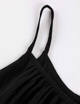 Top - LENZING™ ECOVERO™ - nero