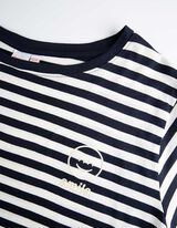 Marškinėliai - Siuvinėjimai - tamsiai melynas