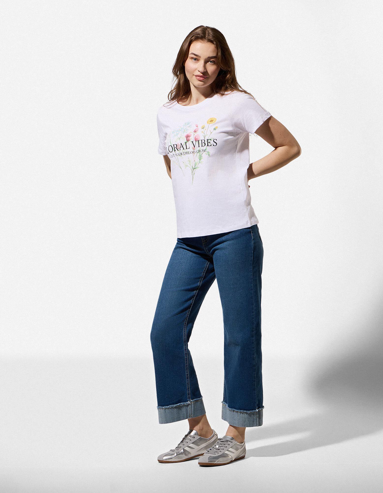 T-shirt - Stampa frontale - bianco