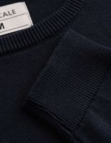 Pullover - Baumwolle - Dunkelblau