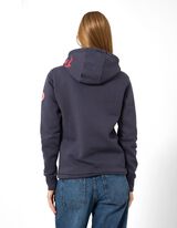 Sweat &agrave; capuche - Imprim&eacute; - bleu fonc&eacute;