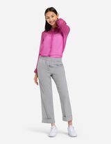 Pantaloni - Righe gessate - grigio