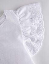 Majica - Rukavi sa volanima - bela