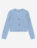 Cardigan - Materiale morbido - celeste