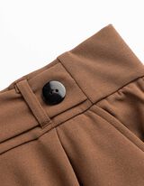 Hose - Elastischer Verschluss - braun