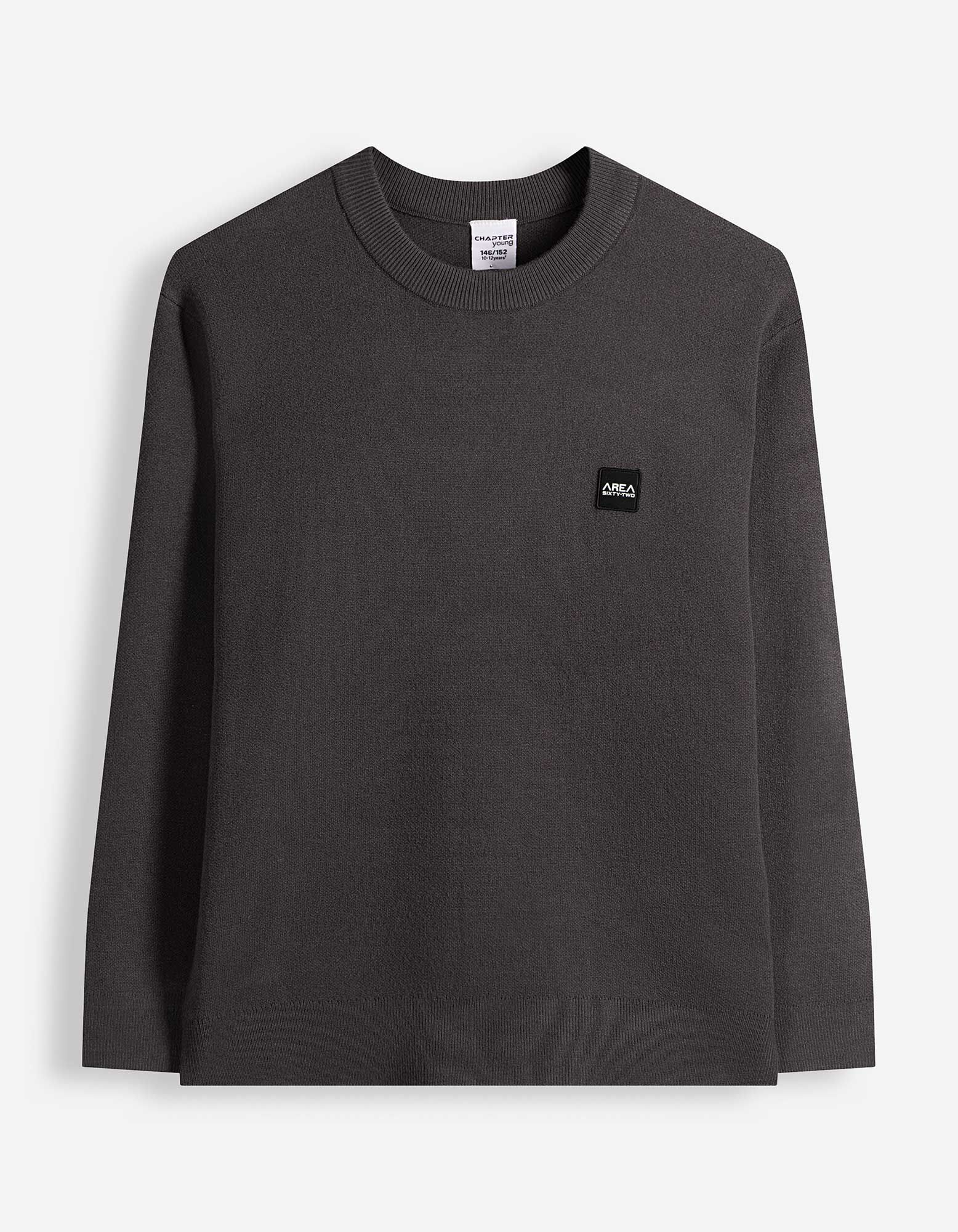 Strickpullover - Loose Fit - Dunkelgrau