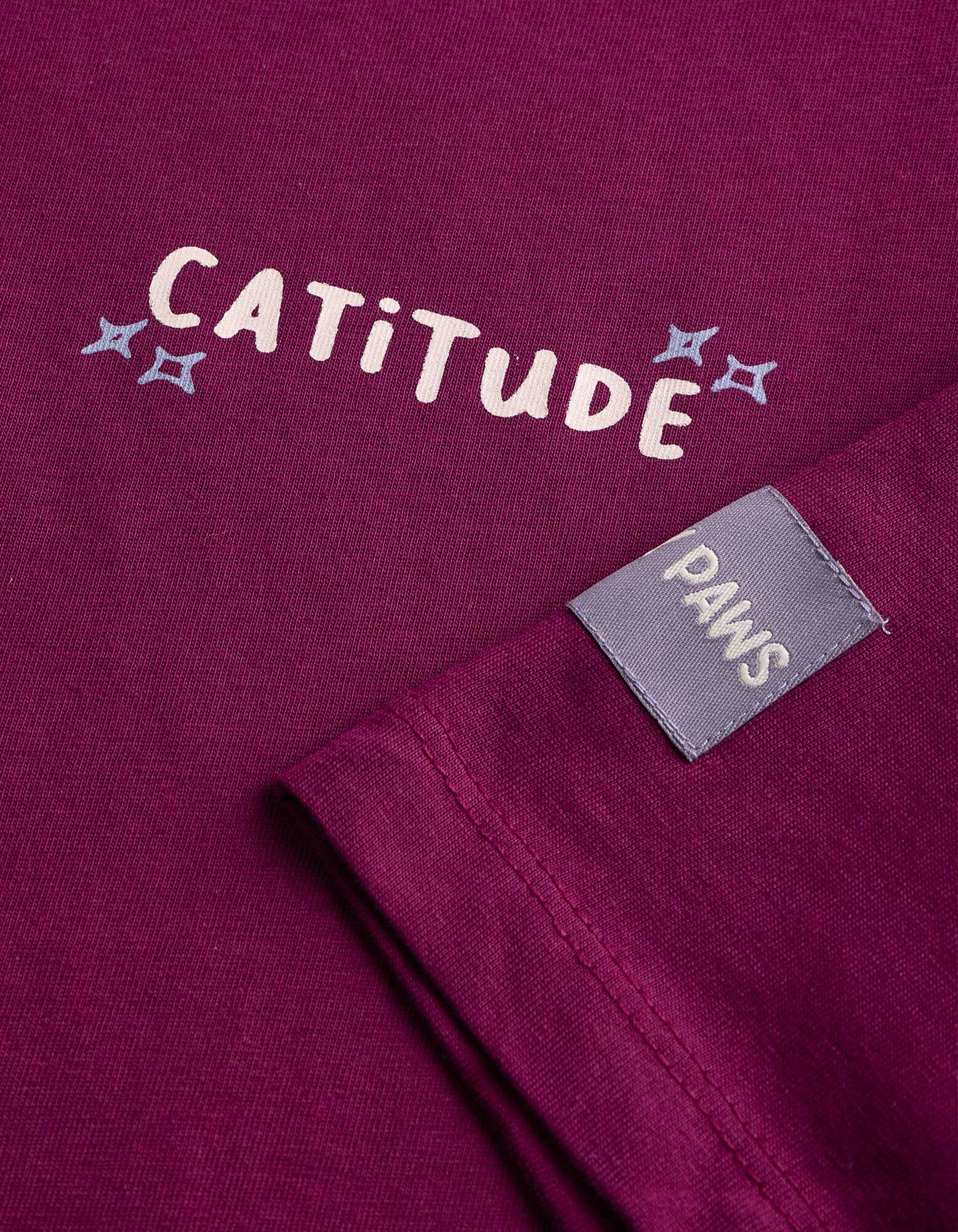 T-Shirt - Tiermotiv - Dunkelrot