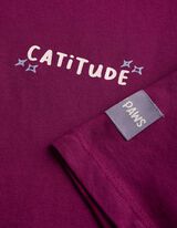 T-Shirt - Tiermotiv - Dunkelrot