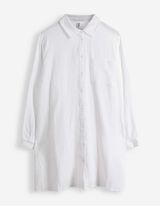 Bluse - Musselin - wei&szlig;