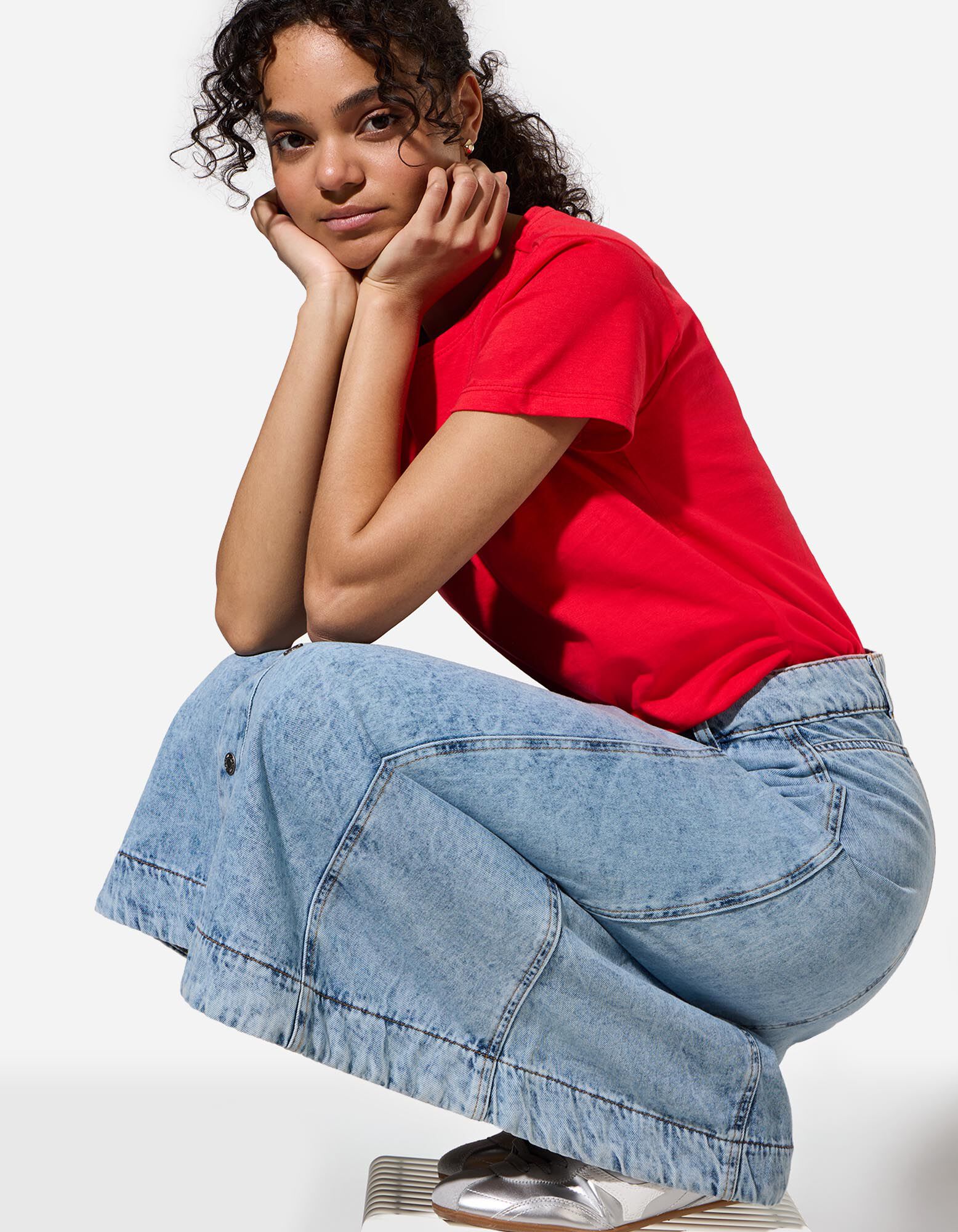 T-shirt - Borduursels - rood