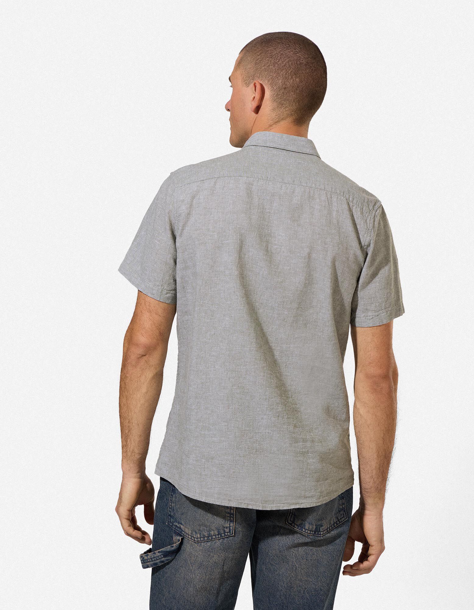 Hemd - Leinen-Mix - hellgr&uuml;n