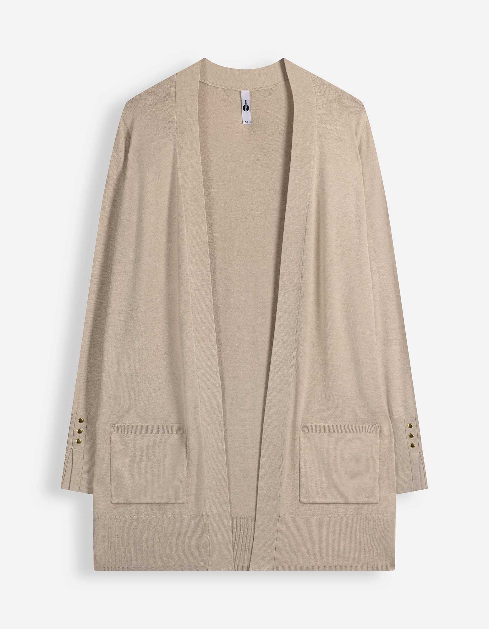 Lang vest - Fijn breisel - Beige
