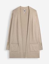Lang vest - Fijn breisel - Beige