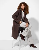 Kaput - Umjetno krzno - tamno smedja