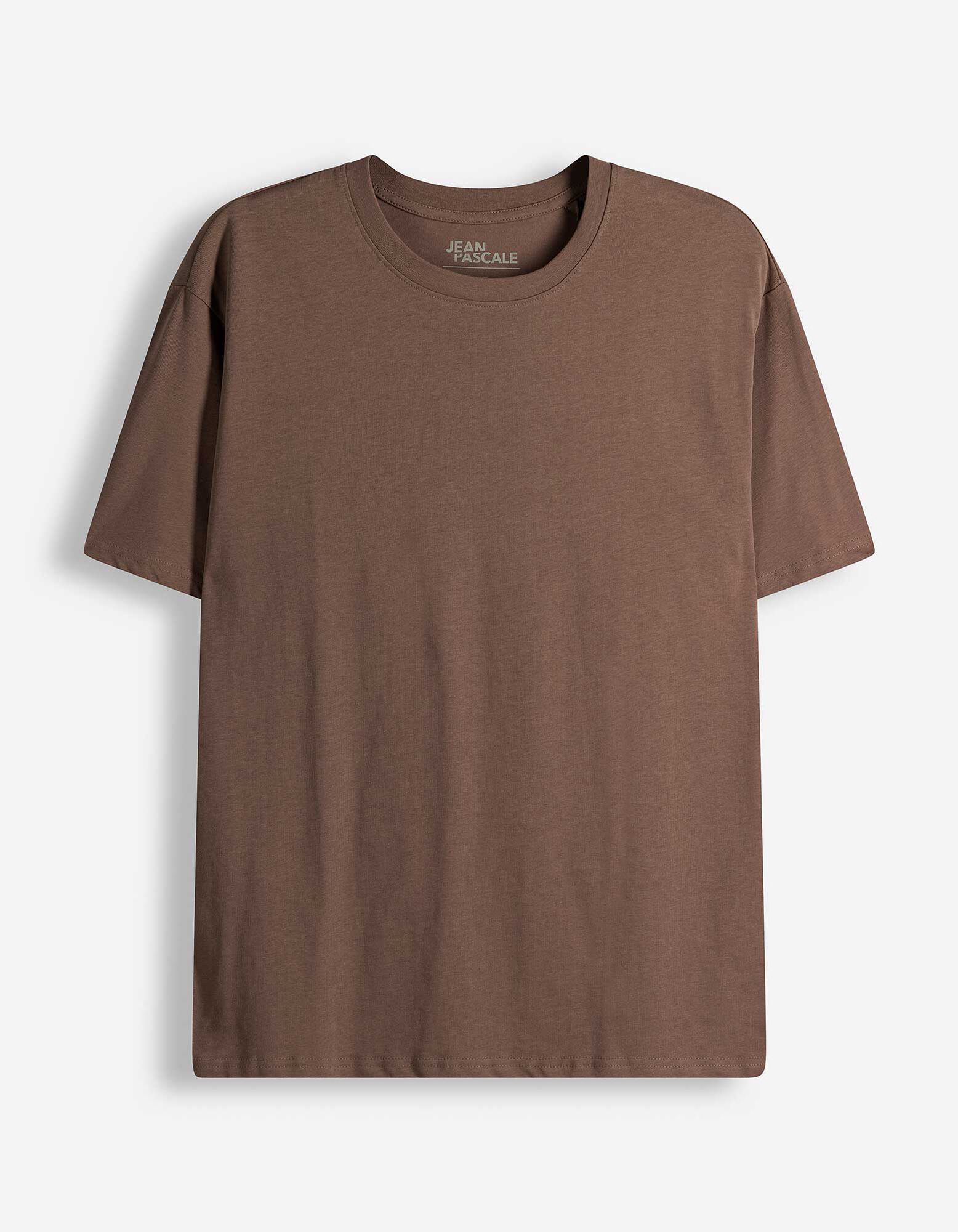T-shirt - Coupe oversize - brun fonc&eacute;
