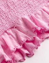 T-shirt - Ourlet coquille - Rose