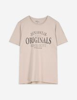 T-Shirt - Print - beige