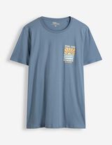 T-Shirt - Print - Hellblau