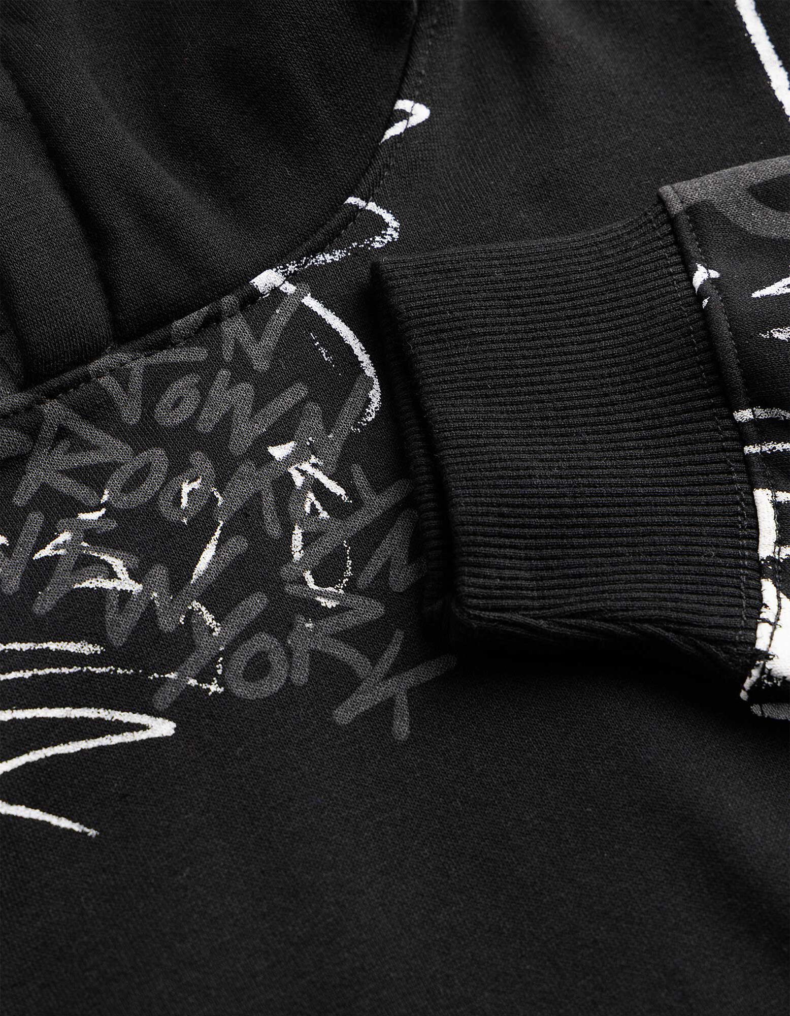 Hoodie - Oversized Fit - Schwarz