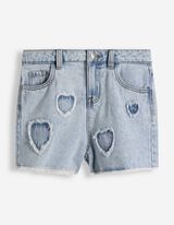Shorts - Applikation - Hellblau