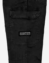 Cargo nohavice - Podiel streču - cierna