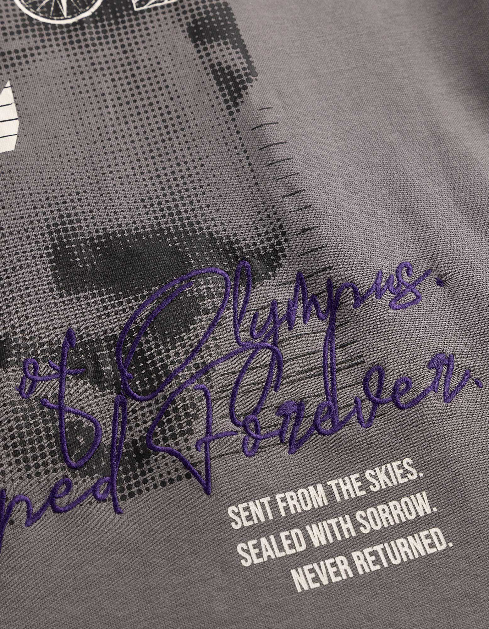 T-Shirt - R&uuml;ckenprint - dunkelgrau