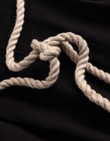 Culotte - Leinen-Optik - schwarz