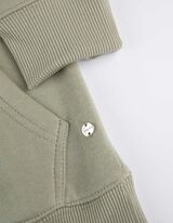 Pulover s kapuco - Kengurujski žep - zelena