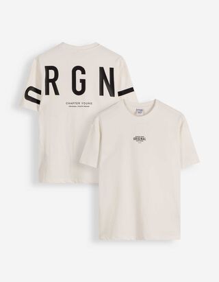 T-shirt - Sweatstof - wit