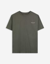 Tričko - Nadměrný střih Oversized Fit - tmave zelena