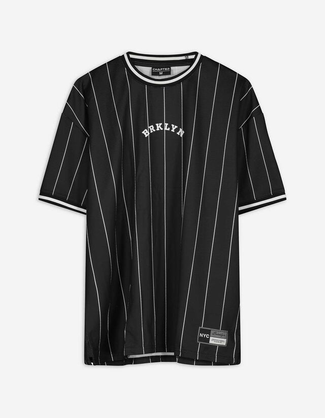 T-Shirt - Mesh - schwarz
