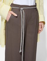 Culotte - Leinen-Mix - hellbraun