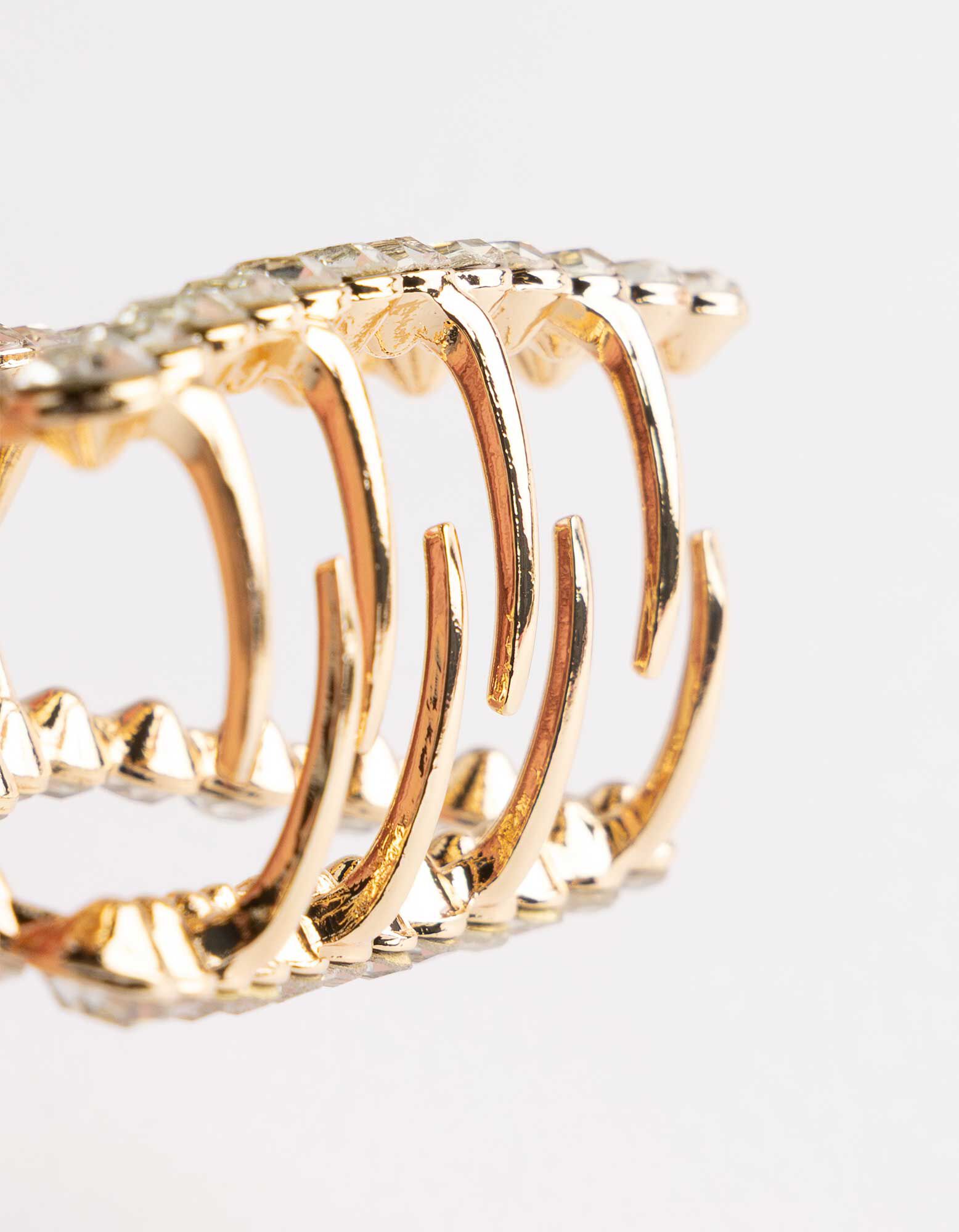 Haarspeld - Strass - goud
