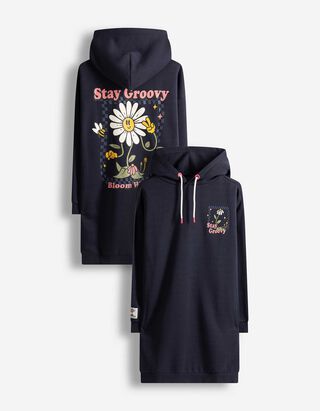 Haljina - stražnji ispis - tamno plava