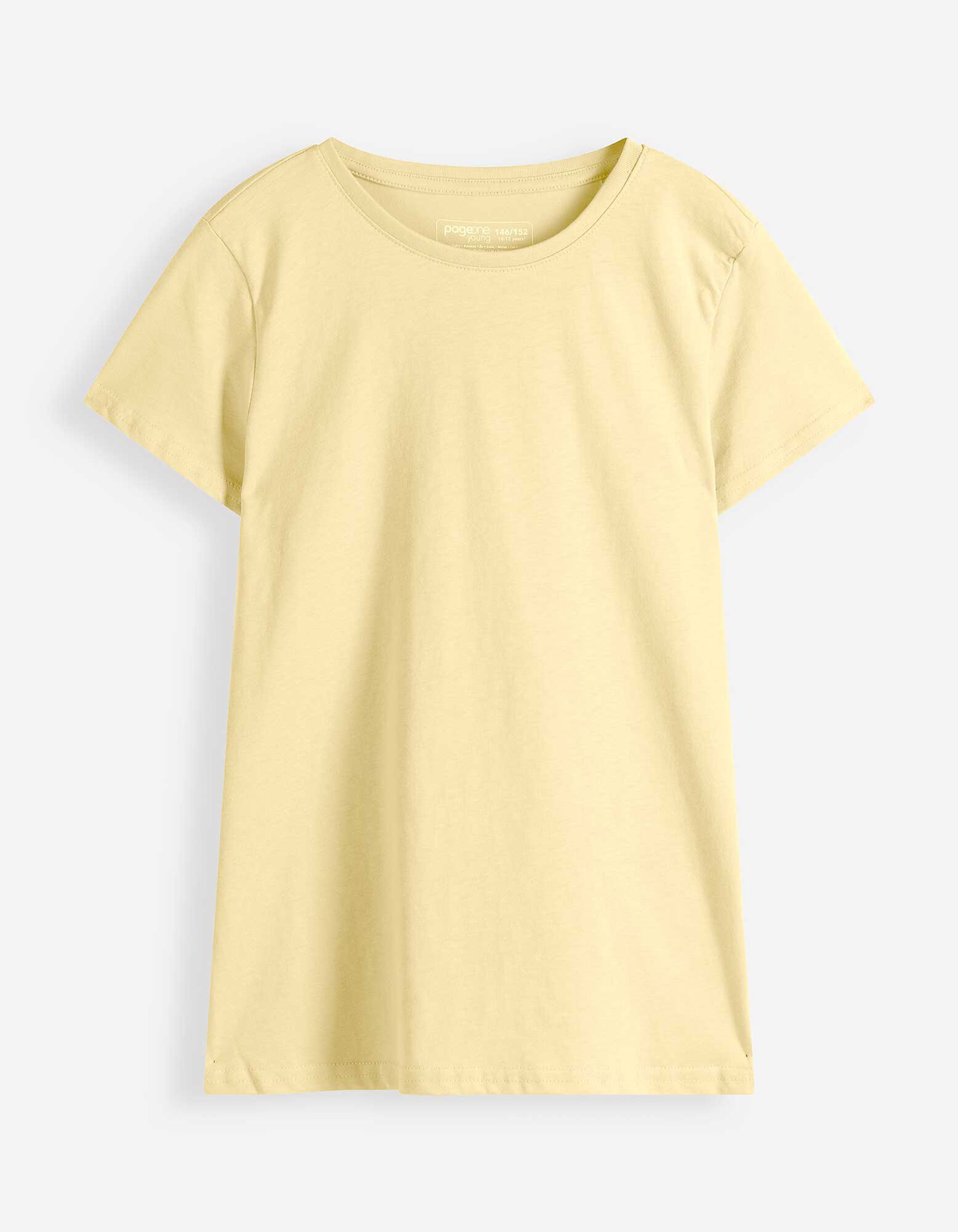 T-shirt - Basique - jaune clair