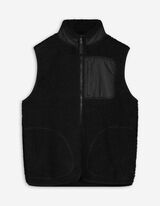 Gilet - Teddy - zwart