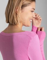 Pullover - Misto viscosa - rosa fucsia