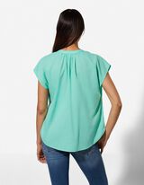 Halenkov&eacute; tričko - Jednobarevn&eacute; - zelena