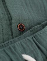 Set ko&scaron;ulje i kratkih hlača - muslin - tamno zelena