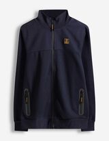 Sweatjacke - Stehkragen - dunkelblau