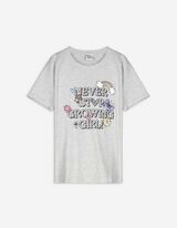 T-shirt - Print - lichtgrijs
